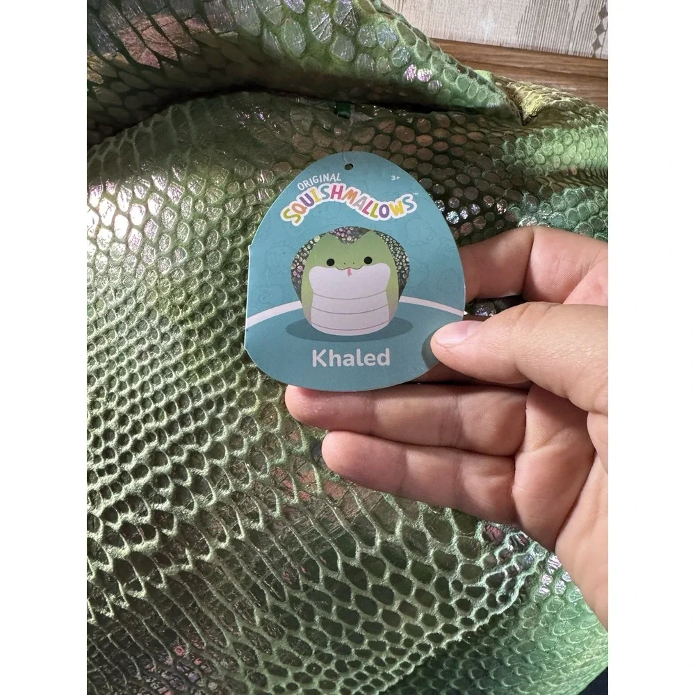 NEW Squishmallows Kelly Toys 16 inch Cobra Snake KHALED Iridescent Scales‎ NWT